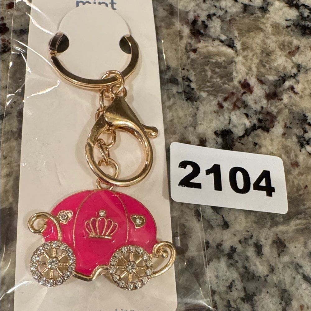 2104 PrincessesโCarriage Key Ring & Bag Charmโ